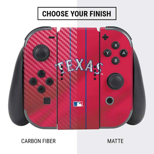 MLB Texas Rangers Alternate/Away Jersey Nintendo Switch Bundle Skin