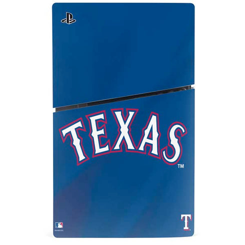 MLB Texas Rangers Alternate/Away Jersey PS5 Slim Disk Console Skin