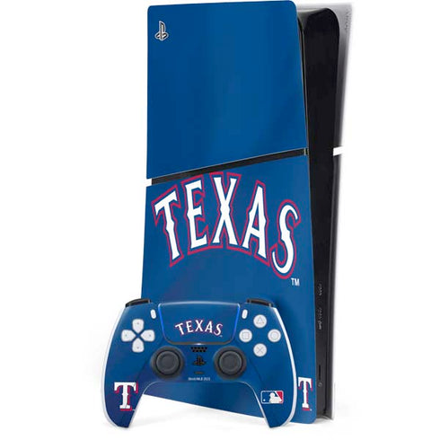 MLB Texas Rangers Alternate/Away Jersey PS5 Slim Digital Edition Console Skin