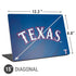 MLB Texas Rangers Alternate/Away Jersey Universal Laptop 15in (12.2 x 8.8in) Skin