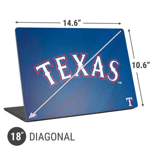 MLB Texas Rangers Alternate/Away Jersey Universal Laptop 18in (14.6 x 10.6in) Skin