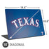 MLB Texas Rangers Alternate/Away Jersey Universal Laptop 18in (14.6 x 10.6in) Skin