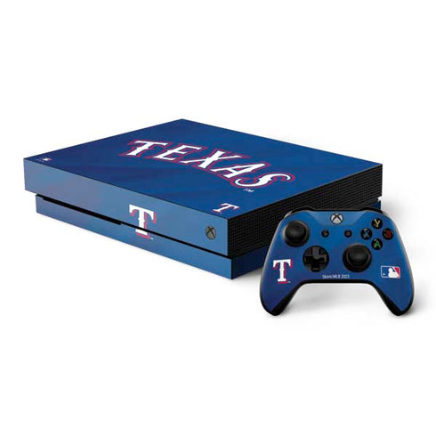 MLB Texas Rangers Alternate/Away Jersey Xbox One X Bundle Skin