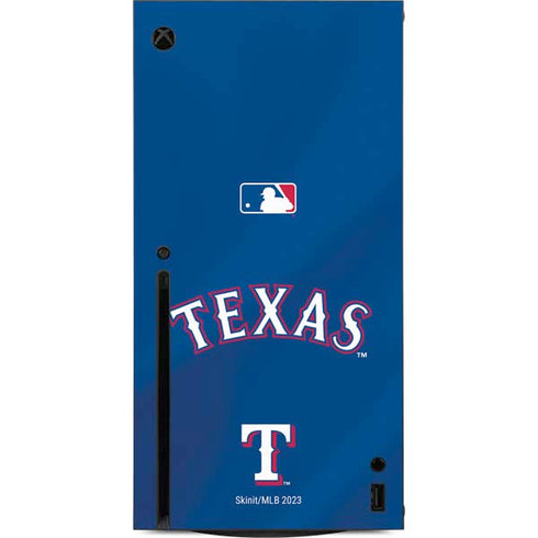 MLB Texas Rangers Alternate/Away Jersey Xbox Series X Console Skin