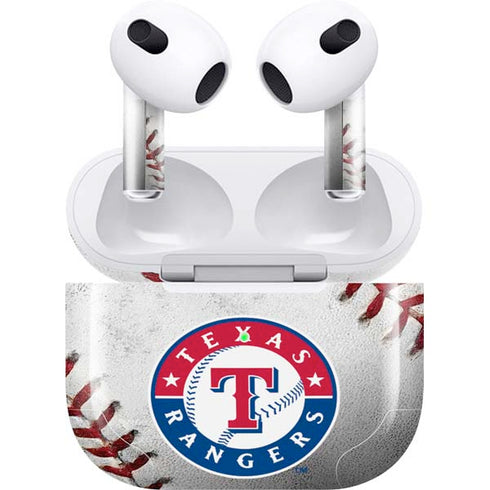 MLB Texas Rangers Game Ball Apple AirPods (3rd Gen 2021) Skin