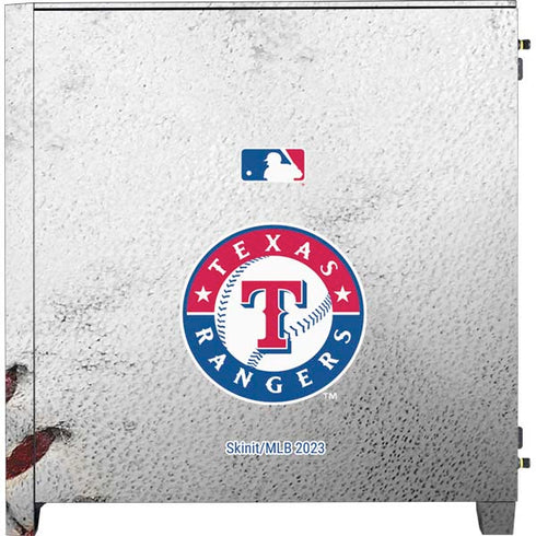 MLB Texas Rangers Game Ball Corsair 4000D Tempered Glass Mid-Tower ATX Case Skin