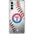MLB Texas Rangers Game Ball Galaxy A13 5G Clear Case