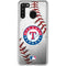 MLB Texas Rangers Game Ball Galaxy A21 Clear Case
