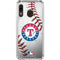 MLB Texas Rangers Game Ball Galaxy A30 Clear Case