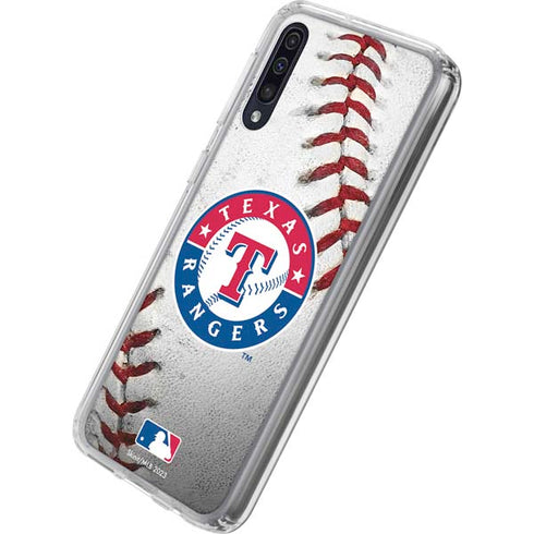MLB Texas Rangers Game Ball Galaxy A50 Clear Case