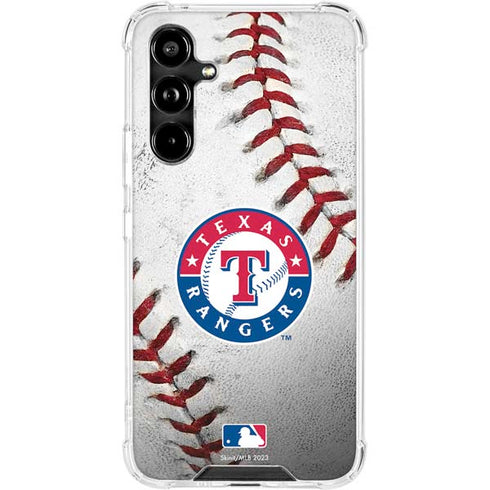 MLB Texas Rangers Game Ball Galaxy A54 5G Clear Case