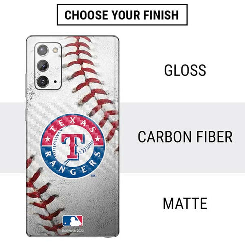 MLB Texas Rangers Game Ball Galaxy Note20 5G Skin