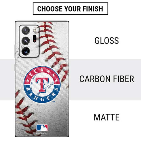 MLB Texas Rangers Game Ball Galaxy Note20 Ultra 5G Skin