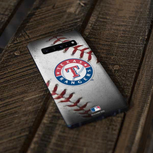 MLB Texas Rangers Game Ball Galaxy S10 Plus Skin