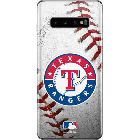 MLB Texas Rangers Game Ball Galaxy S10 Plus Skin