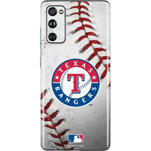 MLB Texas Rangers Game Ball Galaxy S20 Fan Edition Skin