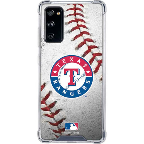 MLB Texas Rangers Game Ball Galaxy S20 FE Clear Case