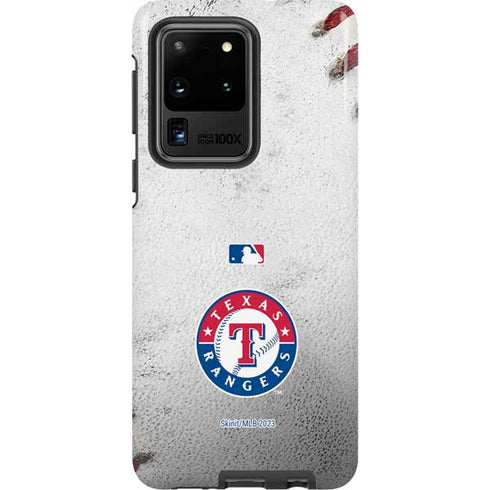 MLB Texas Rangers Game Ball Galaxy S20 Ultra 5G Pro Case