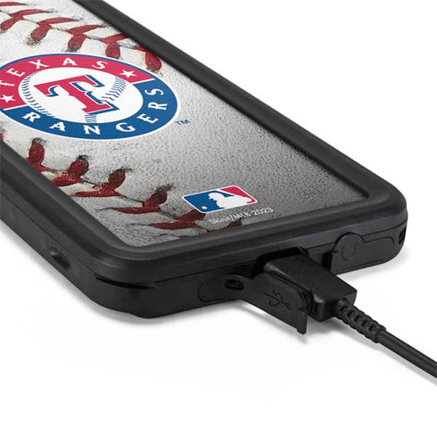MLB Texas Rangers Game Ball Galaxy S20 Waterproof Case