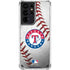 MLB Texas Rangers Game Ball Galaxy S21 Ultra 5G Clear Case