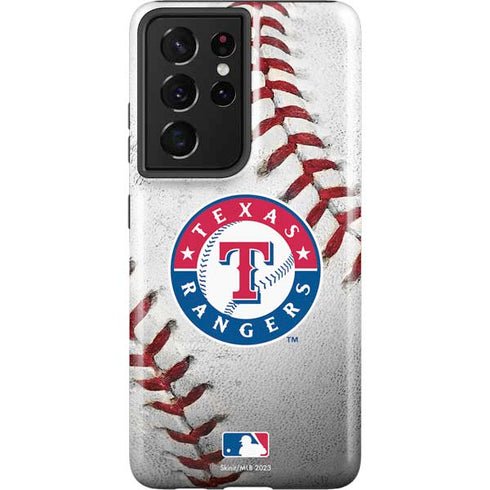 MLB Texas Rangers Game Ball Galaxy S21 Ultra 5G Pro Case