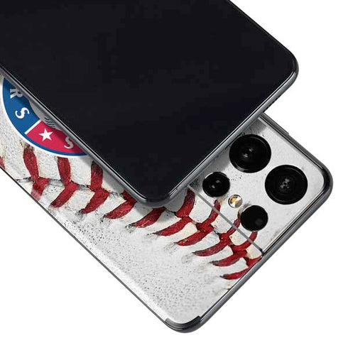 MLB Texas Rangers Game Ball Galaxy S21 Ultra 5G Skin