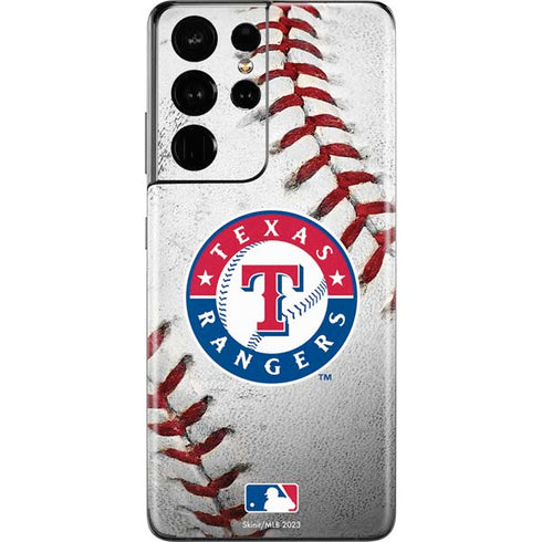 MLB Texas Rangers Game Ball Galaxy S21 Ultra 5G Skin