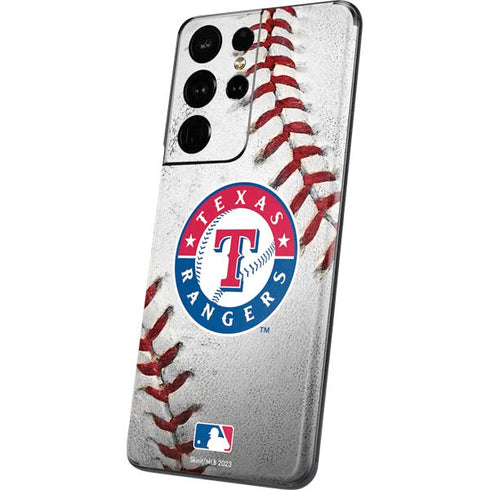 MLB Texas Rangers Game Ball Galaxy S21 Ultra 5G Skin