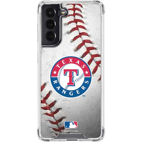 MLB Texas Rangers Game Ball Galaxy S22 Clear Case