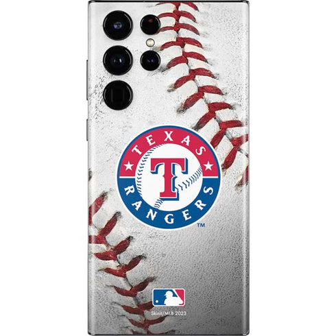 MLB Texas Rangers Game Ball Galaxy S22 Ultra Skin