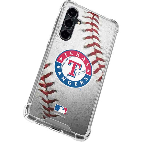 MLB Texas Rangers Game Ball Galaxy S23 FE Clear Case
