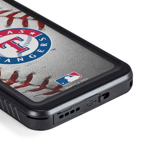 MLB Texas Rangers Game Ball Galaxy S23 Waterproof Case