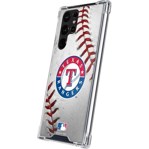MLB Texas Rangers Game Ball Galaxy S24 Ultra Clear Case