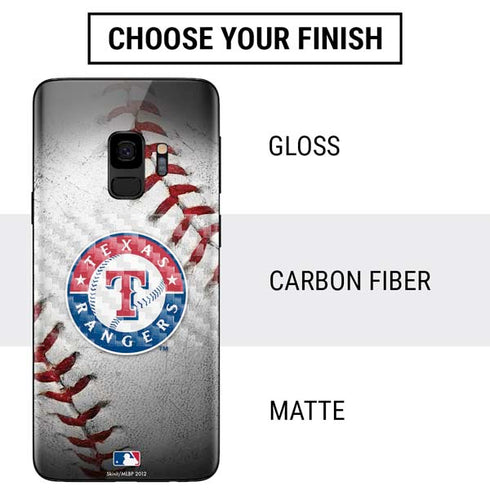 MLB Texas Rangers Game Ball Galaxy S9 Skin
