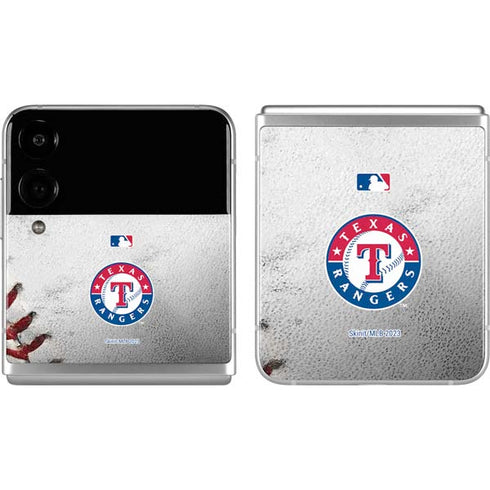MLB Texas Rangers Game Ball Galaxy Z Flip4 5G Skin
