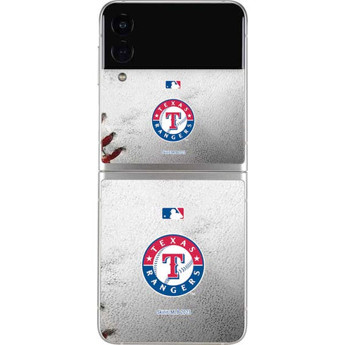 MLB Texas Rangers Game Ball Galaxy Z Flip4 5G Skin