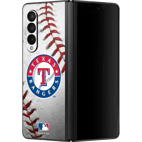 MLB Texas Rangers Game Ball Galaxy Z Fold3 5G Skin