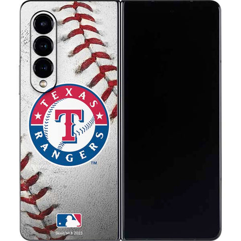 MLB Texas Rangers Game Ball Galaxy Z Fold4 5G Skin