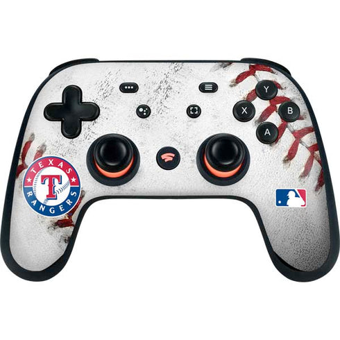 MLB Texas Rangers Game Ball Google Stadia Controller Skin