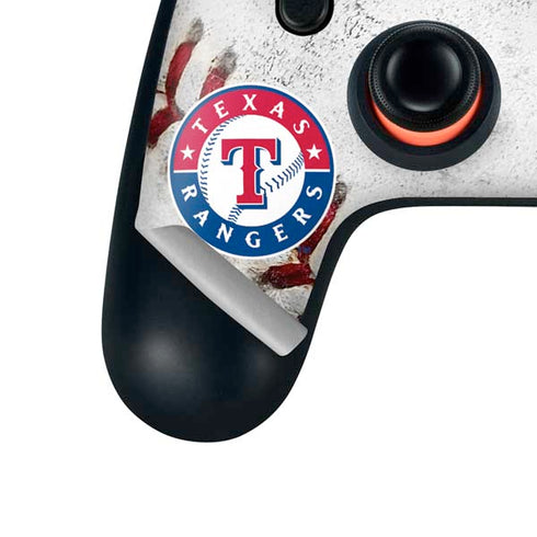 MLB Texas Rangers Game Ball Google Stadia Controller Skin