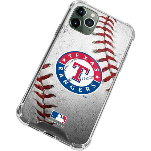MLB Texas Rangers Game Ball iPhone 12 Pro Clear Case