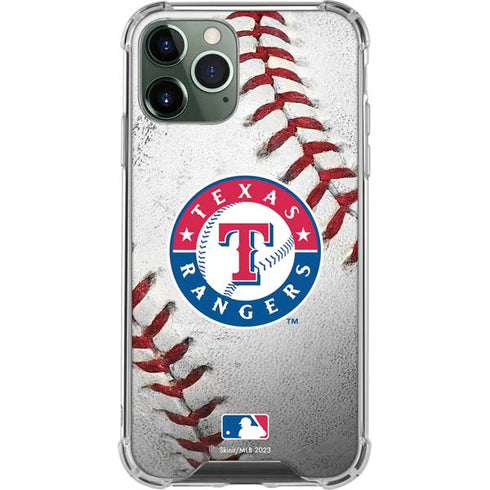 MLB Texas Rangers Game Ball iPhone 12 Pro Max Clear Case