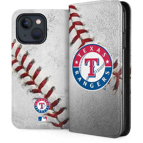 MLB Texas Rangers Game Ball iPhone 14 Folio Case