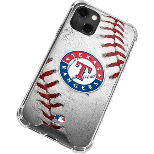 MLB Texas Rangers Game Ball iPhone 15 Plus Clear Case