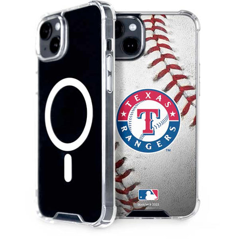 MLB Texas Rangers Game Ball iPhone 15 Plus MagSafe Case
