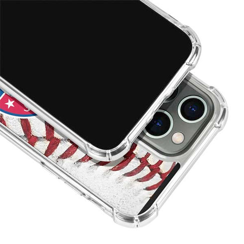 MLB Texas Rangers Game Ball iPhone 15 Pro Max Clear Case