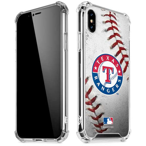 MLB Texas Rangers Game Ball iPhone XS Max Clear Case