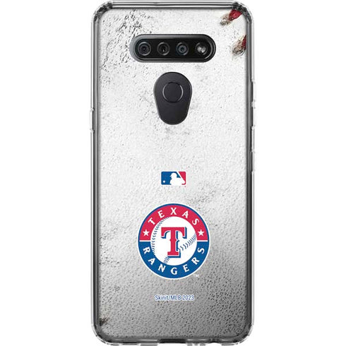 MLB Texas Rangers Game Ball LG K51/Q51 Clear Case