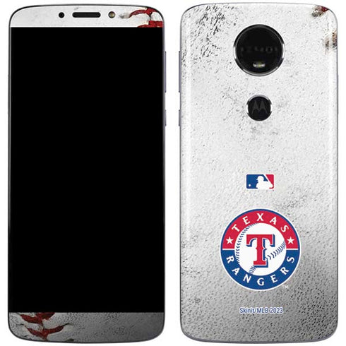 MLB Texas Rangers Game Ball Moto E5 Plus Skin