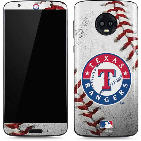 MLB Texas Rangers Game Ball Moto G6 Skin